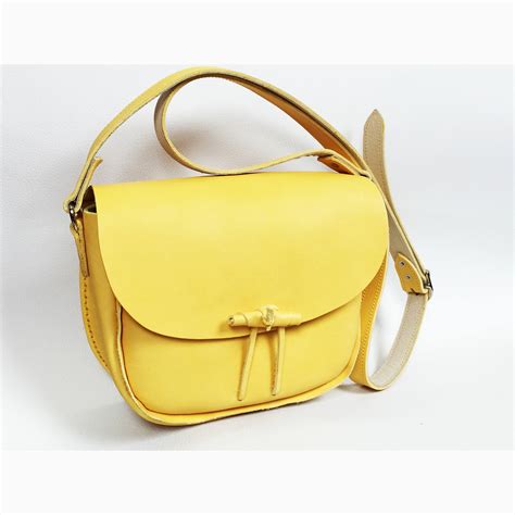 small yellow handbags.